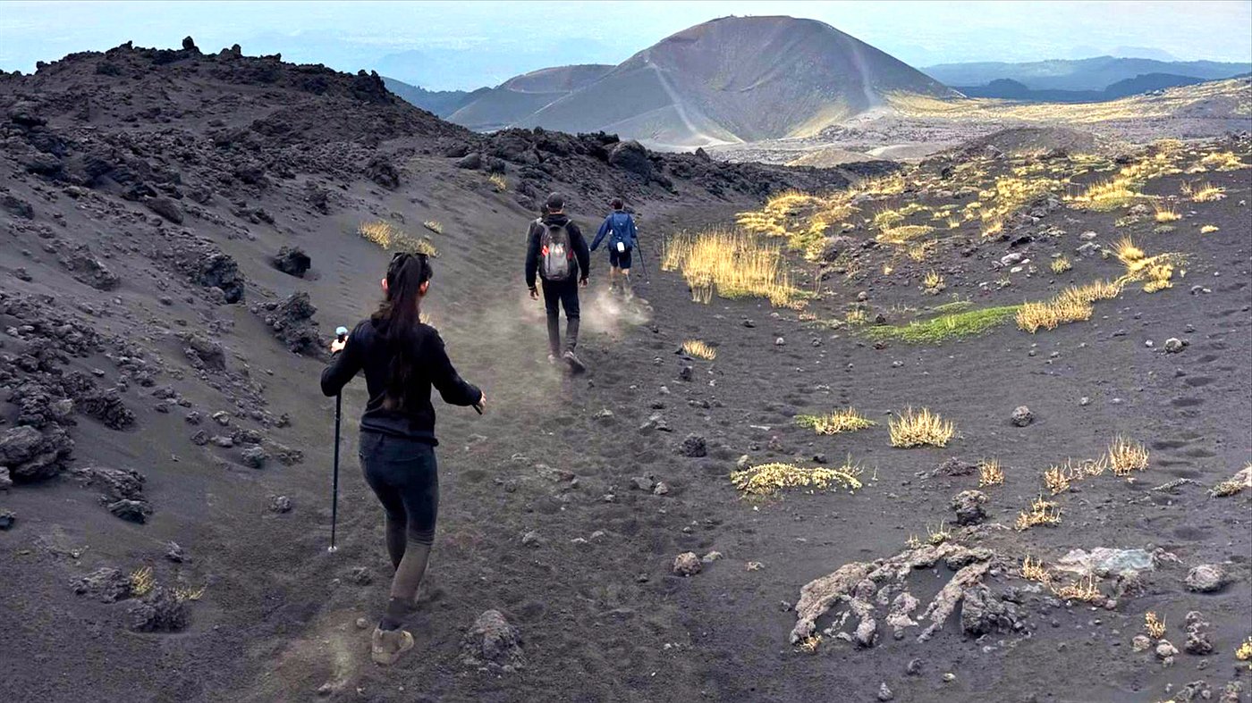 Mount Etna and Taormina full-day tour view